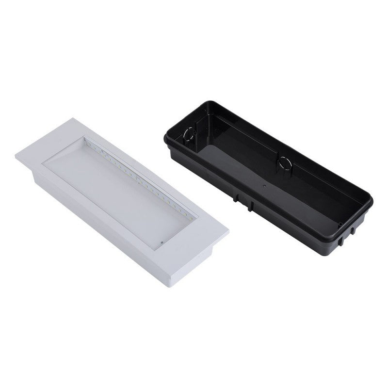 V-TAC PRO Lampada LED Chip Samsung di Emergenza 3,8W 20LED Montaggio a Incasso/Plafone e Modalità SA/SE 12h di Ricarica 6000K IP20
