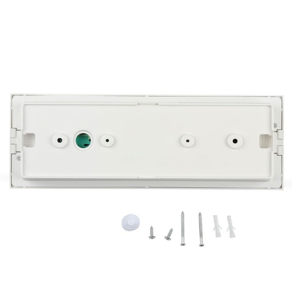 V-TAC PRO Lampada LED Chip Samsung di Emergenza 3,8W 20LED Montaggio a Incasso/Plafone e Modalità SA/SE 12h di Ricarica 6000K IP20