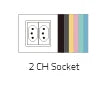 Presa di corrente svizzera, pannello in cristallo, prese a doppia parete AC110~250V 13A C7C2CH-11/12
