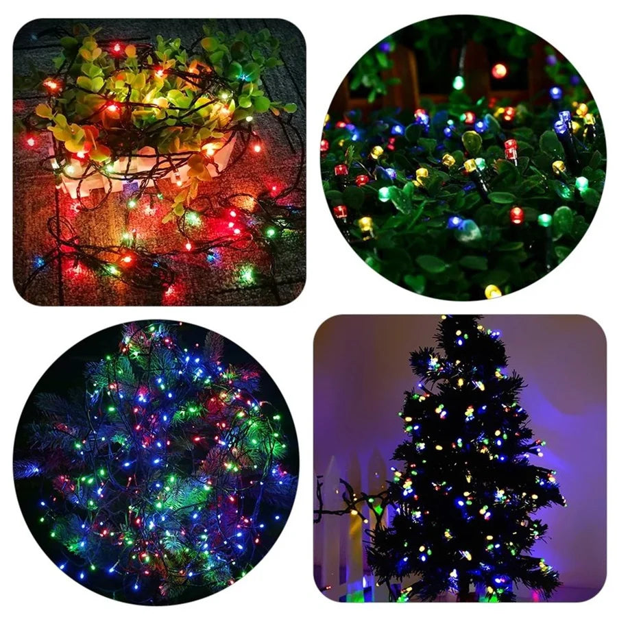Stringa luminosa impermeabile 8 modalità, 10Mt 20Mt 30Mt 50Mt Fairy Garden Light Outdoor Indoor String Light ghirlanda per decorazioni natalizie e per feste