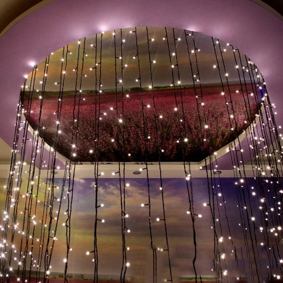 Stringa luminosa impermeabile 8 modalità, 10Mt 20Mt 30Mt 50Mt Fairy Garden Light Outdoor Indoor String Light ghirlanda per decorazioni natalizie e per feste