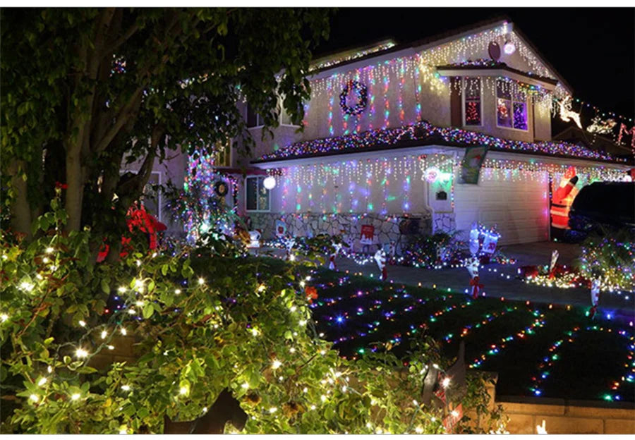 Stringa luminosa impermeabile 8 modalità, 10Mt 20Mt 30Mt 50Mt Fairy Garden Light Outdoor Indoor String Light ghirlanda per decorazioni natalizie e per feste