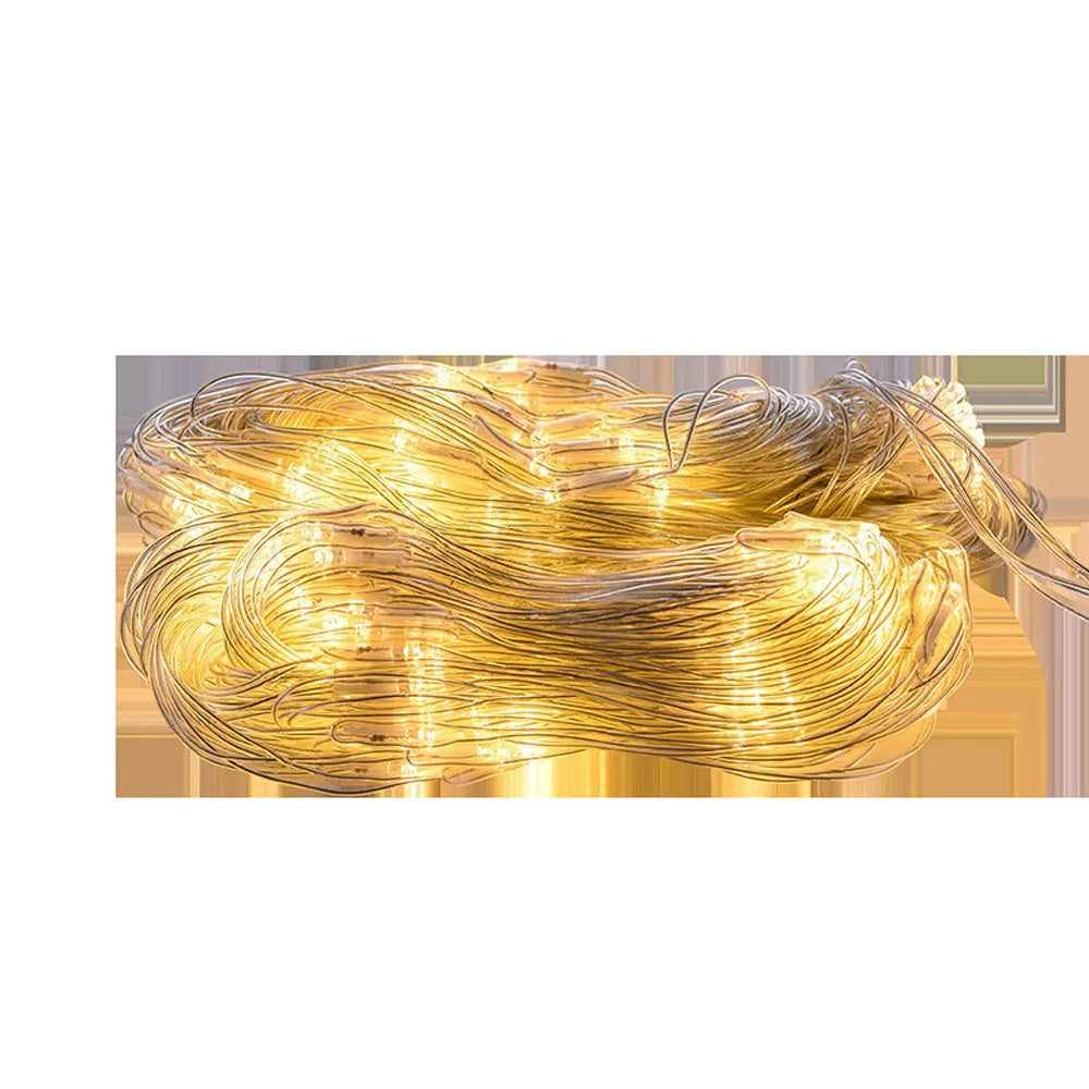 4mx6M 1.5MX1.5M 2x3M LED Rete da pesca all'aperto Luci natalizie Fata festone Giardino Strada Ghirlanda Tenda Albero nuziale Ramadan