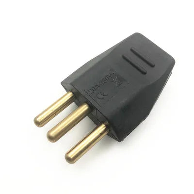 Nero 250v 10A spina adattatore per cablaggio staccabile universale EU Swiss standard 3pin presa maschio