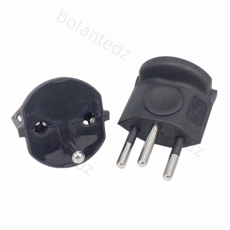 Spina adattatore da viaggio a 3 pin, alimentazione 10A 250V da UE a Svizzera