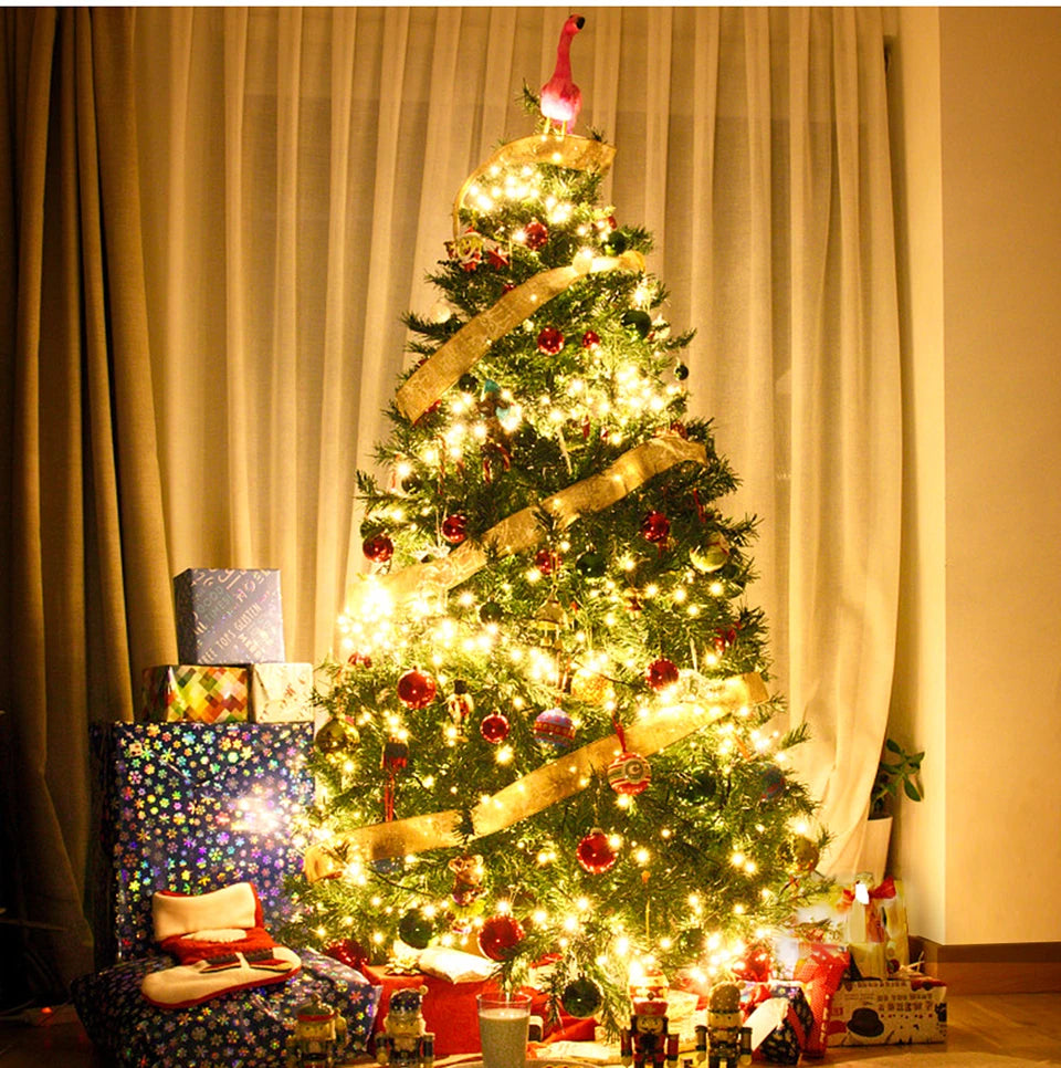 50M 100M 24V LED luci natalizie fata ghirlanda luce stringa impermeabile per giardino all'aperto casa vacanza capodanno decorazioni per feste