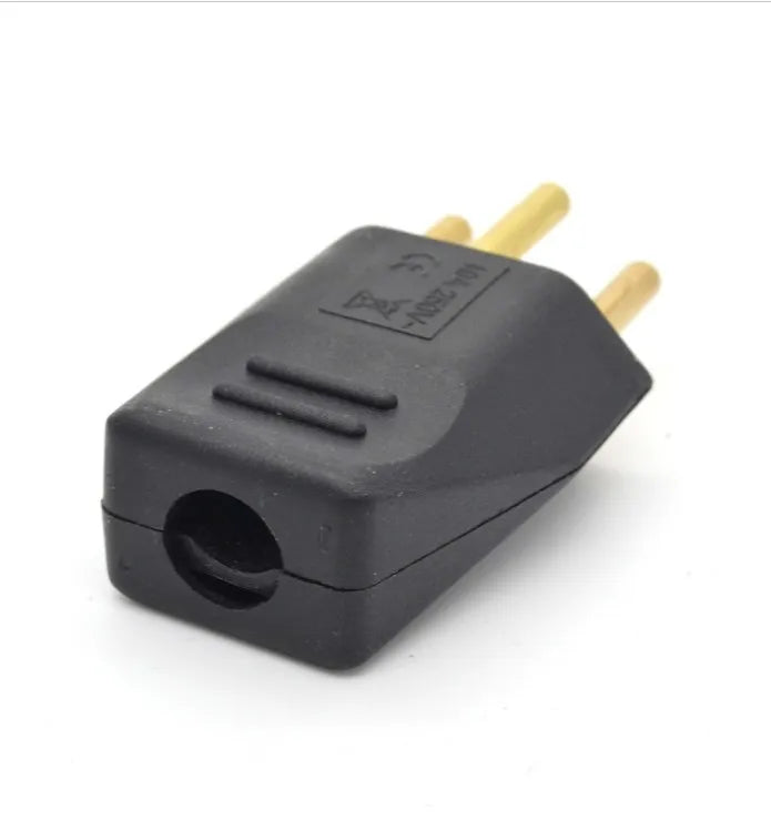 Nero 250v 10A spina adattatore per cablaggio staccabile universale EU Swiss standard 3pin presa maschio