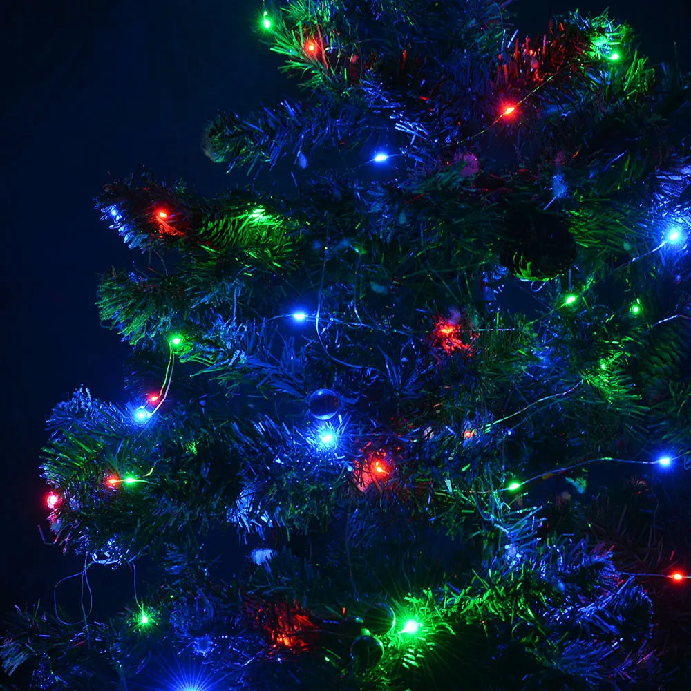 1 pz 500/1000LED fata String Lights ghirlanda di natale decorazioni per esterni luci impermeabili con telecomando per Tree Street Wedding Party