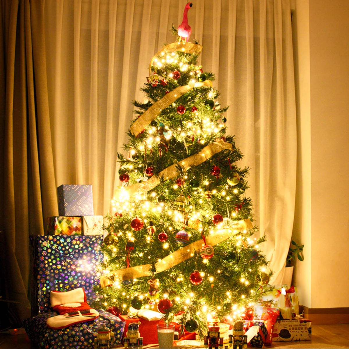 110V 220V stringa decorativa 50M 100M Led Fairy Lights Holiday Outdoor Lamp Garland per la decorazione della festa nuziale dell'albero di natale