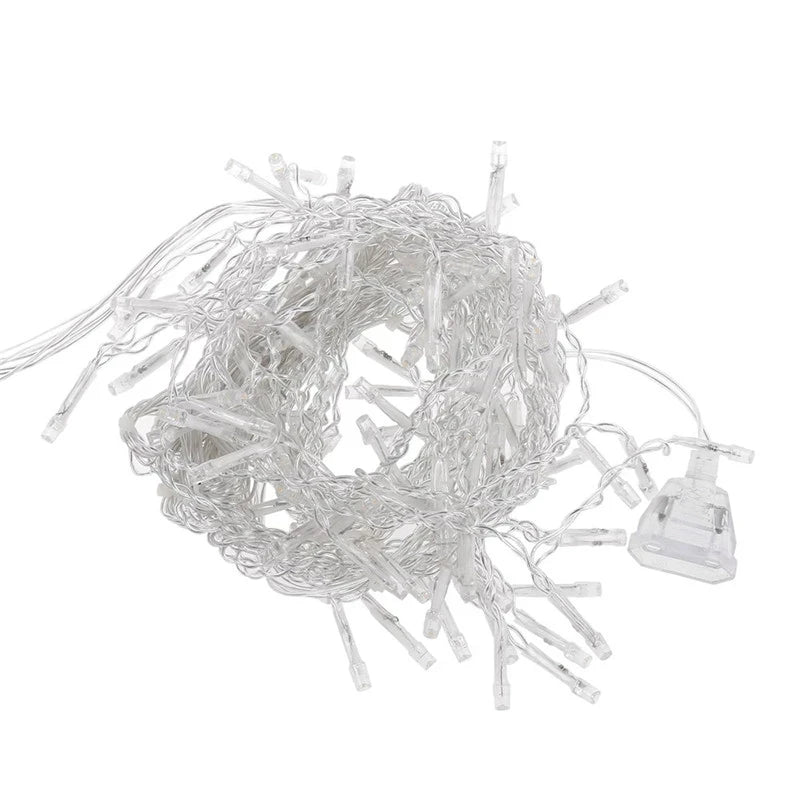Decorazione esterna 5m Droop 0.4-0.6m tenda ghiacciolo Led luci stringa 220V 110V giardino natale Luminaria ghirlanda luci Decorative