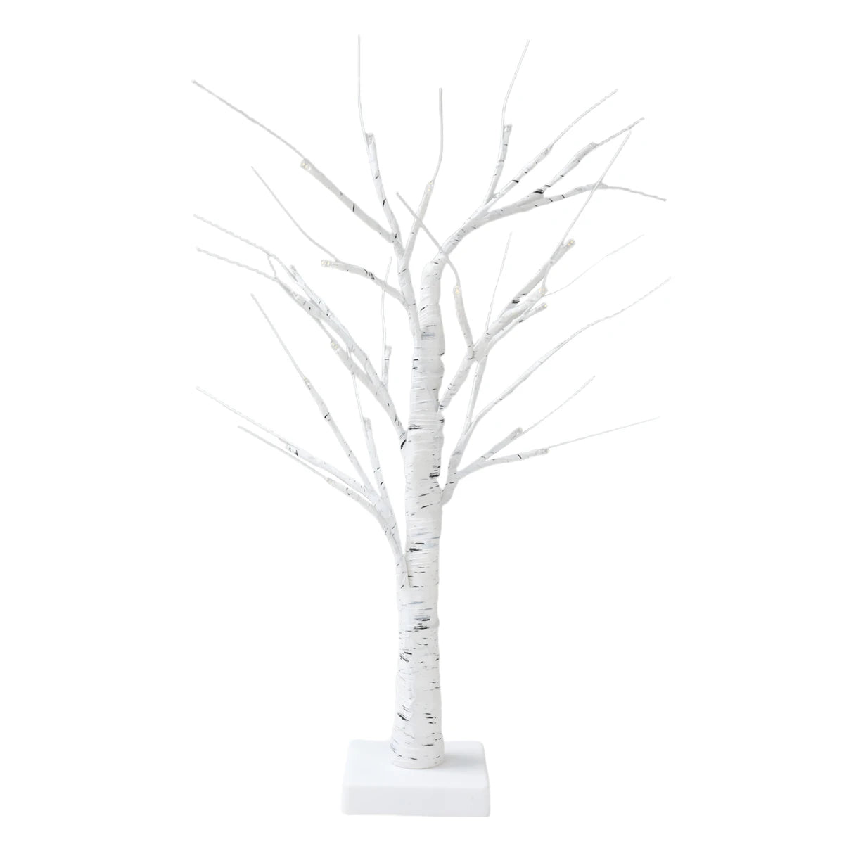 Albero di betulla, decorazione natalizia per la casa, lampade LED