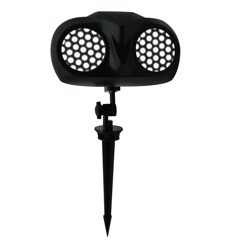 Doppio tubo LED fiocco di neve proiettore luci proiezione di natale lampada da esterno impermeabile faretto da neve per luci natalizie