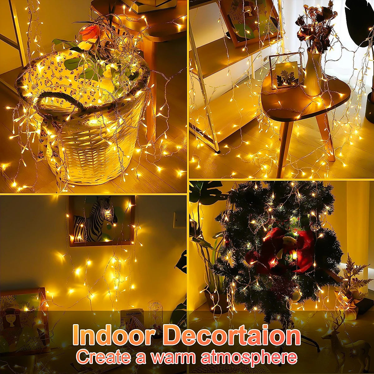 1PC LED Solar Icicle String Lights 7M/23ft luce per tende impermeabile per balcone Patio Yard Garden Party decorazioni natalizie all'aperto