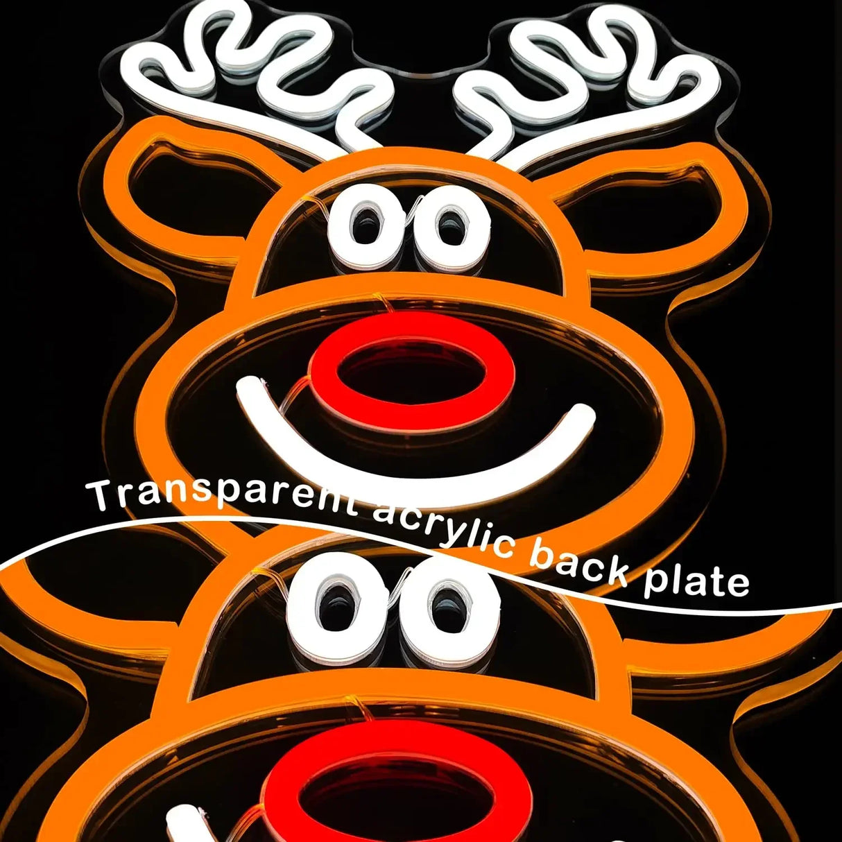 Decorazione natalizia luminosa, Renna LED Neon Light per la casa