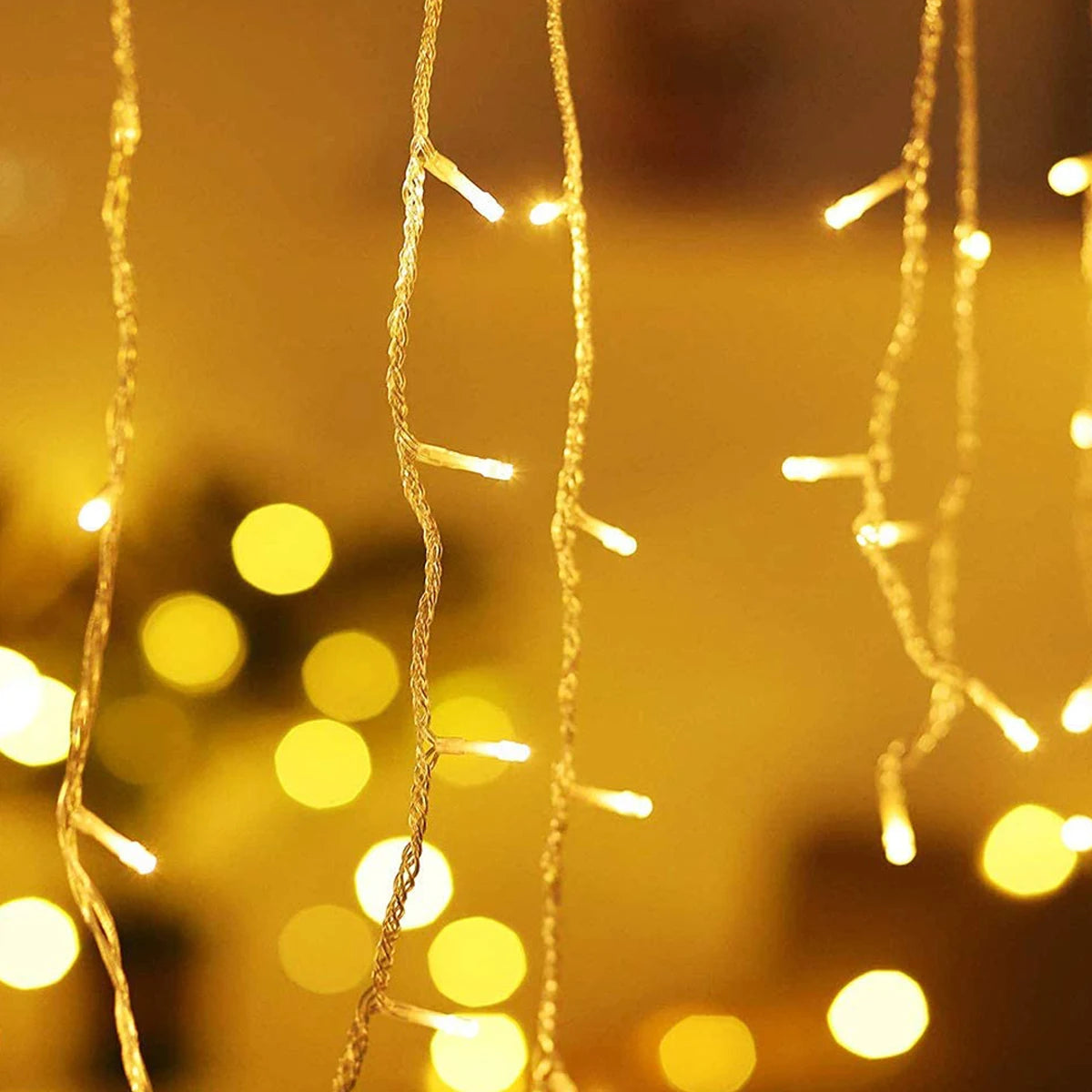 5M Christmas Light Outdoor Drop 0.4-0.6m LED Garland Curtain Icicle String light Garden Eaves decorazione per feste di matrimonio 110V 220V