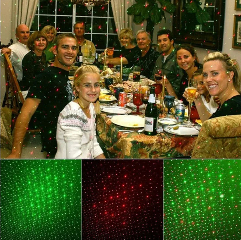 Luce per proiettore laser stella cielo di Natale Luce per effetti scenici per interni ed esterni Festa di Natale Proiezione da giardino Luci di Capodanno