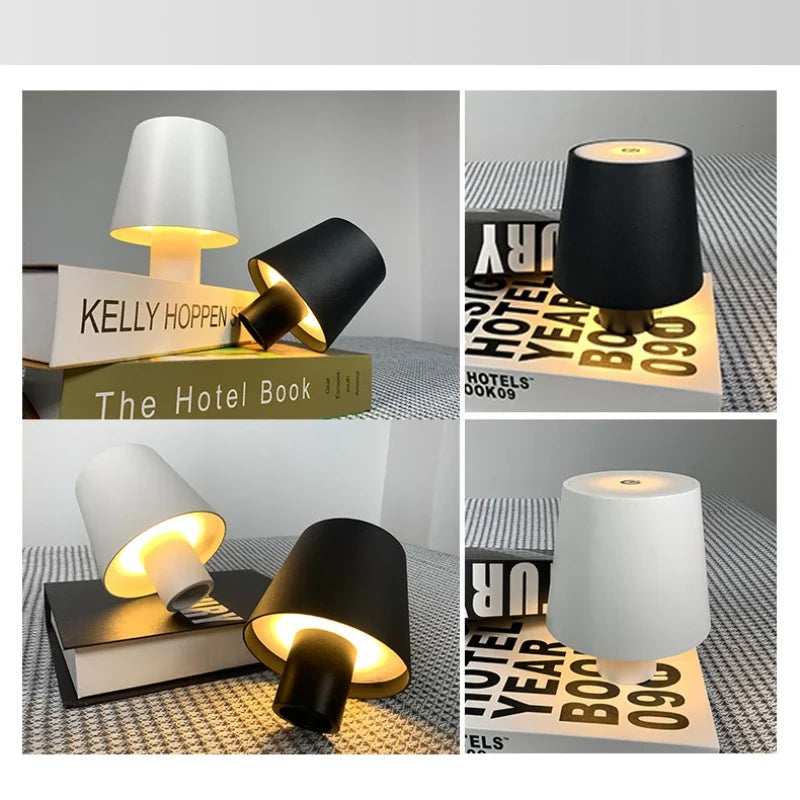 Lampada da tavolo Wireless LED lampada creativa per bottiglia di vino lampada decorativa per atmosfera di ricarica portatile staccabile