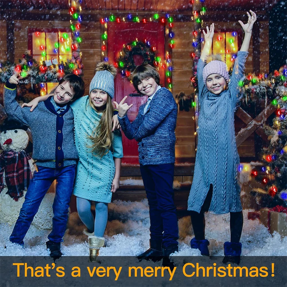 1 pz 500/1000LED fata String Lights ghirlanda di natale decorazioni per esterni luci impermeabili con telecomando per Tree Street Wedding Party