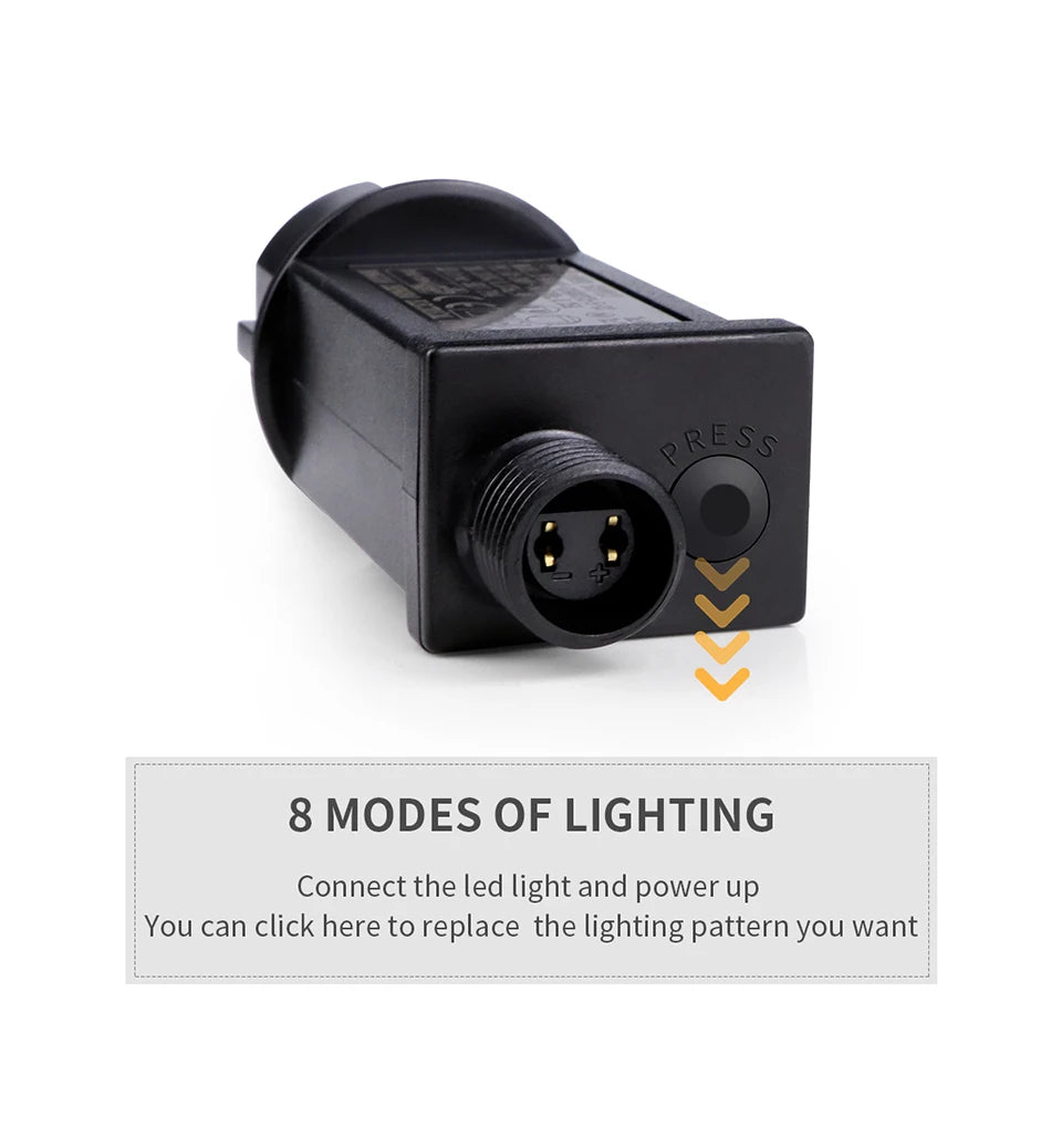 100M 50M 24V LED luci natalizie fata ghirlanda stringa luce impermeabile 30M 20M 10M giardino esterno vacanza decorazione di nozze