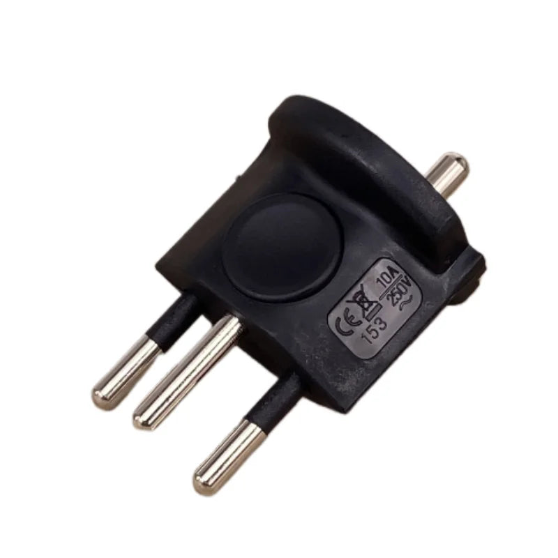 Spina plug adattatore a 3 pin, 10A 250V, da UE a Svizzera