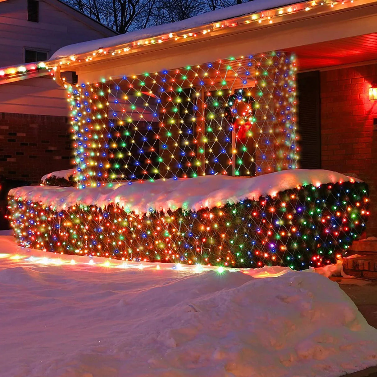 3x2m LED Solar String Net Mesh Light 8 modalità lampada da esterno impermeabile a ghirlanda per la festa di natale Patio Backyard Garden Decor