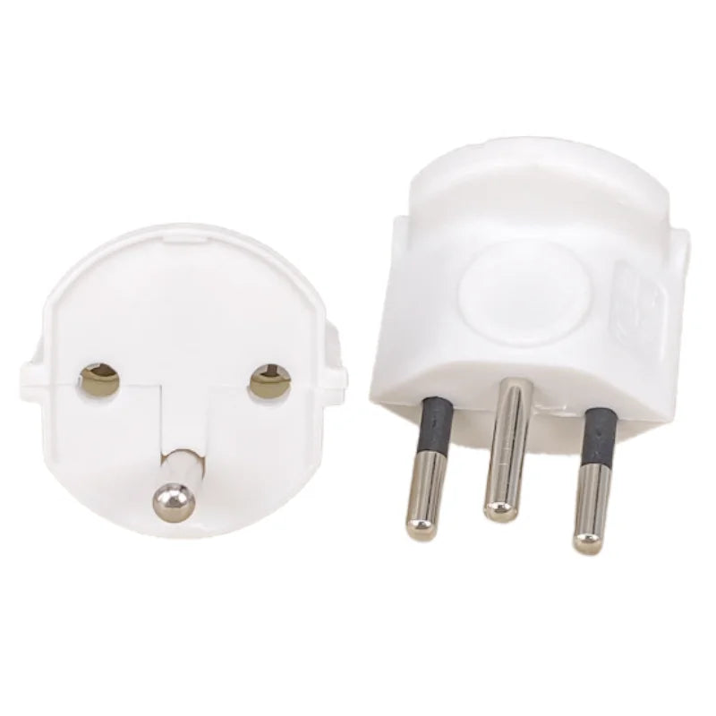 Spina plug adattatore a 3 pin, 10A 250V, da UE a Svizzera