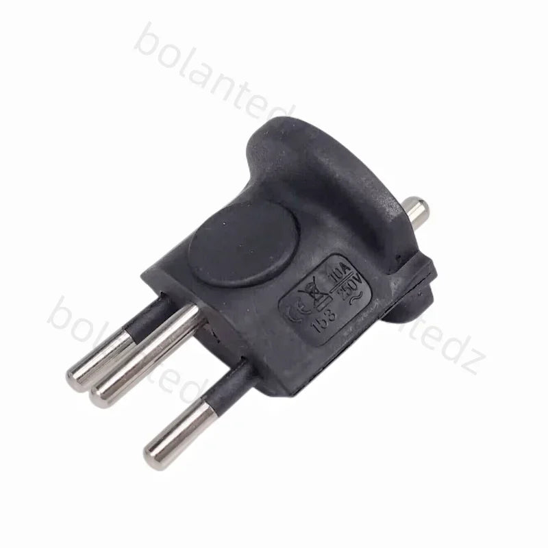 Spina adattatore da viaggio a 3 pin, alimentazione 10A 250V da UE a Svizzera