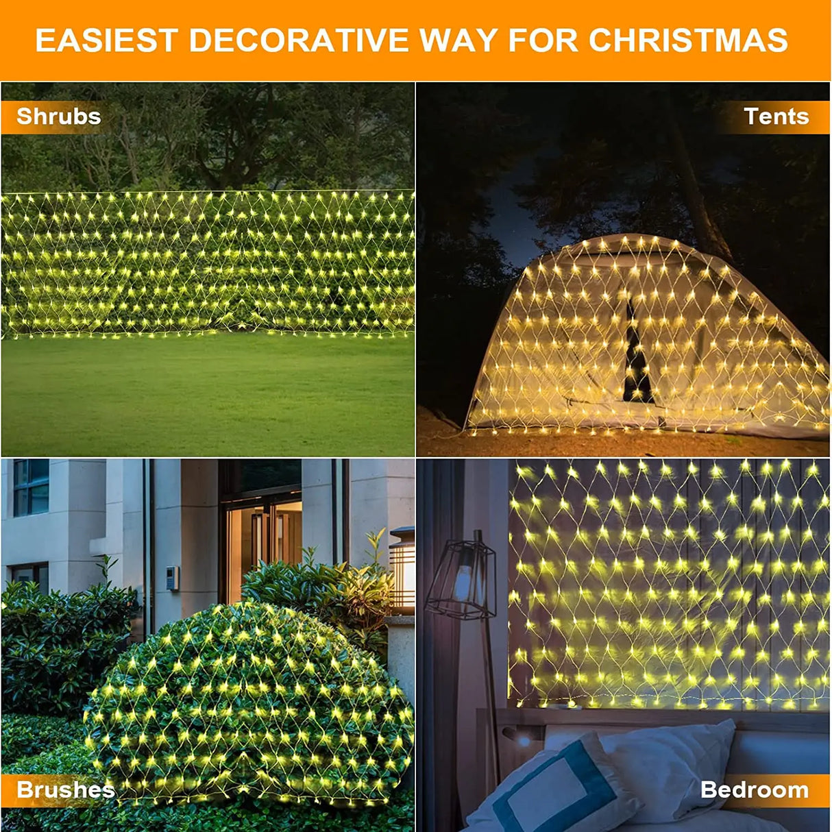 3x2m LED Solar String Net Mesh Light 8 modalità lampada da esterno impermeabile a ghirlanda per la festa di natale Patio Backyard Garden Decor