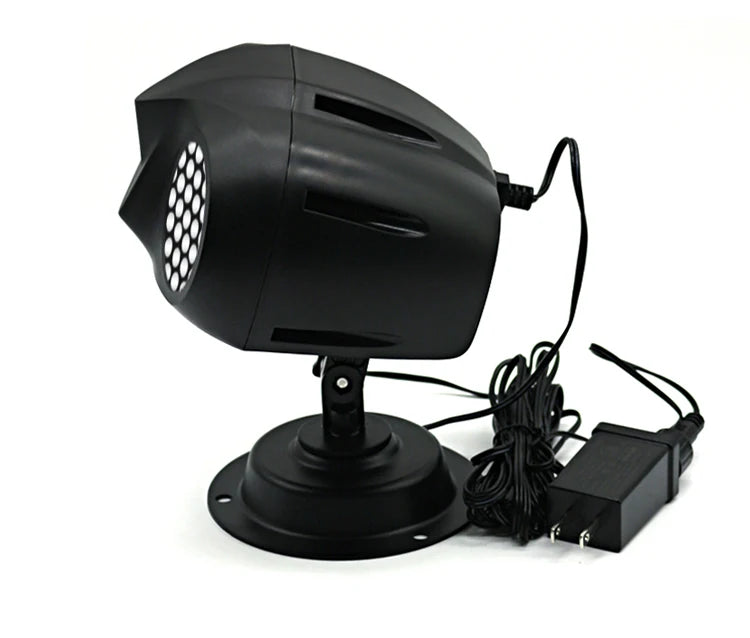 Doppio tubo LED fiocco di neve proiettore luci proiezione di natale lampada da esterno impermeabile faretto da neve per luci natalizie