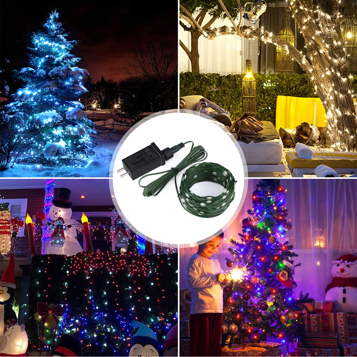 30M 20M 50M 10M 100M LED String Light 24V RGB bianco caldo impermeabile ghirlanda esterna decorazione natalizia giardino luci natalizie