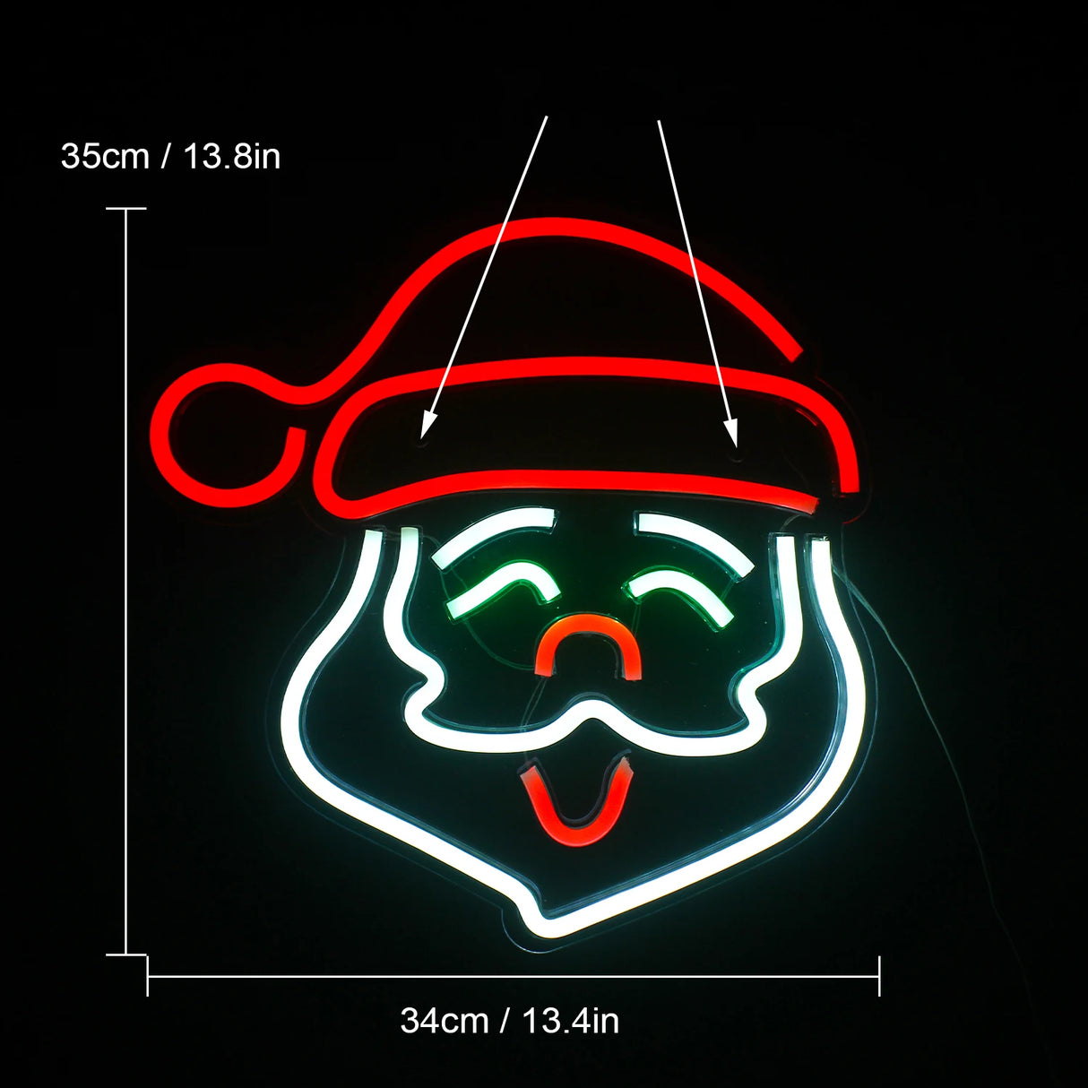 Babbo Natale insegna al Neon per la decorazione della parete decorazione della stanza luce a Led dimmerabile per la stanza di casa Bar Party Sign. Alimentazione 5V