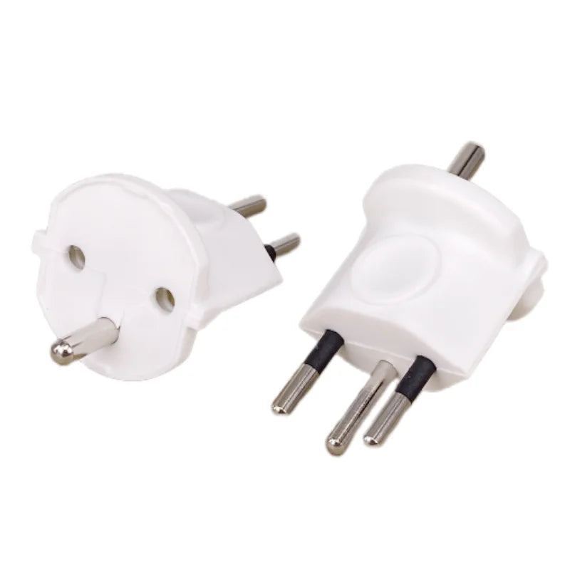 Spina plug adattatore a 3 pin, 10A 250V, da UE a Svizzera