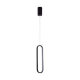V-TAC Lampadario LED a Sospensione 13W dal Design Moderno 100x70x1530mm Colore Nero 3000K