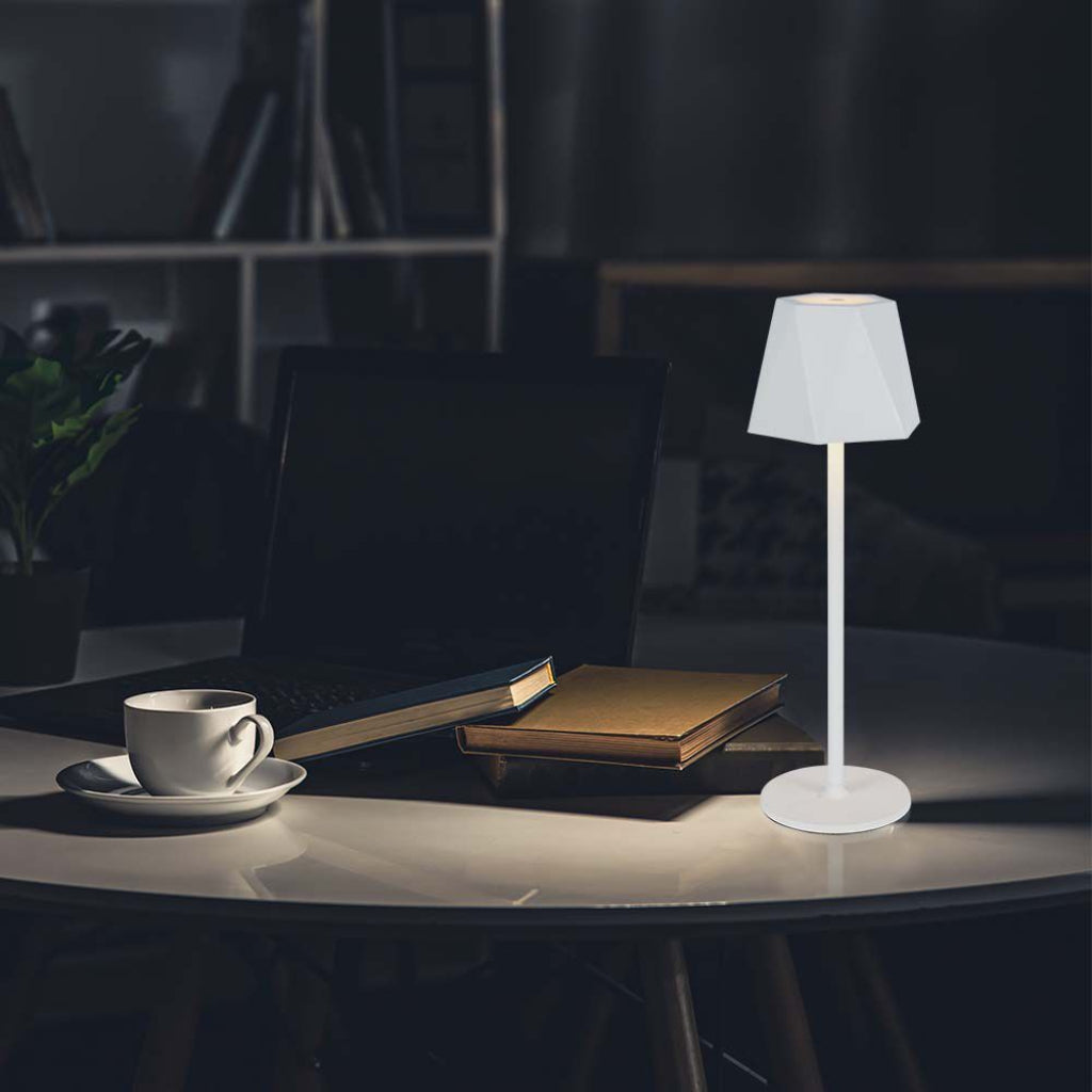 V-TAC Lampada LED da Tavolo 1.5W 130*372mm Colore Bianco ricaricabile con USB C Touch Dimmerabile 3in1