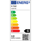 V-TAC Faretto LED COB da Incasso Rotondo 12W 120*43mm Colore Bianco 3in1
