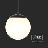 V-TAC Lampada LED da Soffitto con Portalampada E27 (max. 60W) Colore Nero Opaco 200x800mm IP44