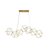 V-TAC Lampadario LED a Sospensione 28W in Metallo dal Design Moderno Verniciato Oro 3000K