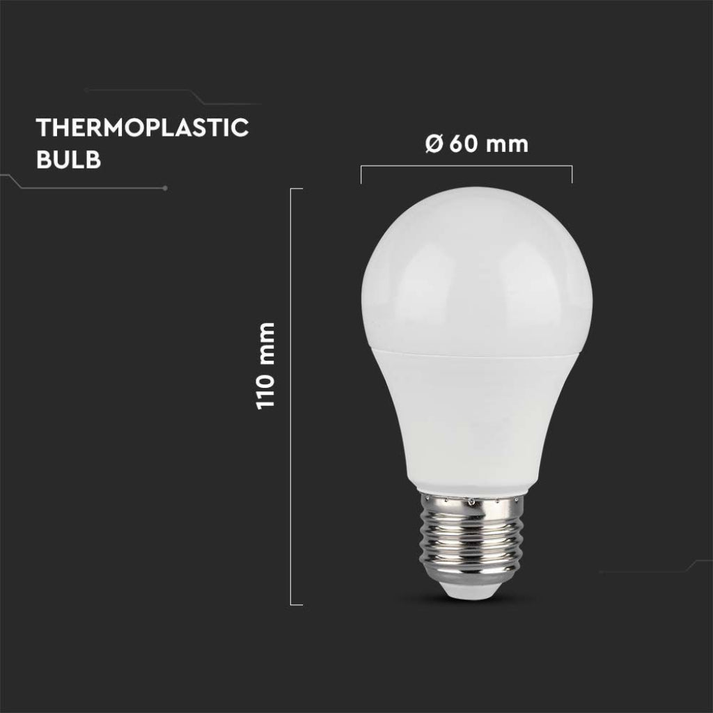 V-TAC Lampadina LED E27 10.5W 100LM/W A60 6500K