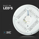V-TAC Plafoniera LED Rotonda 18W con Interruttore Cambia Colore 3 in 1 Satinata d: 300mm h: 45mm
