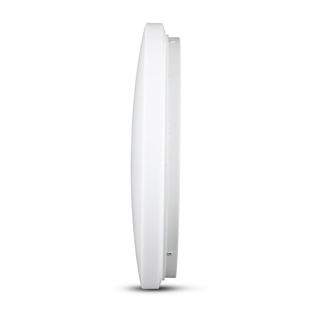 V-TAC Plafoniera LED Rotonda 18W con Interruttore Cambia Colore 3 in 1 Satinata d: 300mm h: 45mm