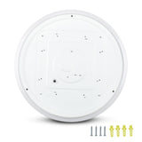 V-TAC Plafoniera LED Rotonda 18W con Interruttore Cambia Colore 3 in 1 Satinata d: 300mm h: 45mm