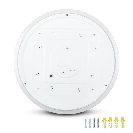 V-TAC Plafoniera LED Rotonda 18W con Interruttore Cambia Colore 3 in 1 Satinata d: 300mm h: 45mm