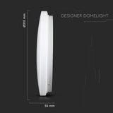 V-TAC Plafoniera LED Rotonda 18W con Interruttore Cambia Colore 3 in 1 Satinata d: 300mm h: 45mm