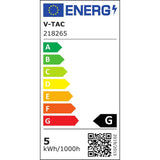 V-TAC Faretto LED da Muro 4,5W con Testa Orientabile Colore Nero 4000K IP20