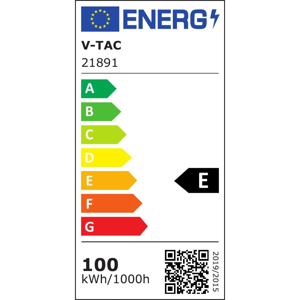 V-TAC PRO Campana Industriale LED Lineare Chip Samsung 100W Colore Nero 4000K IP54