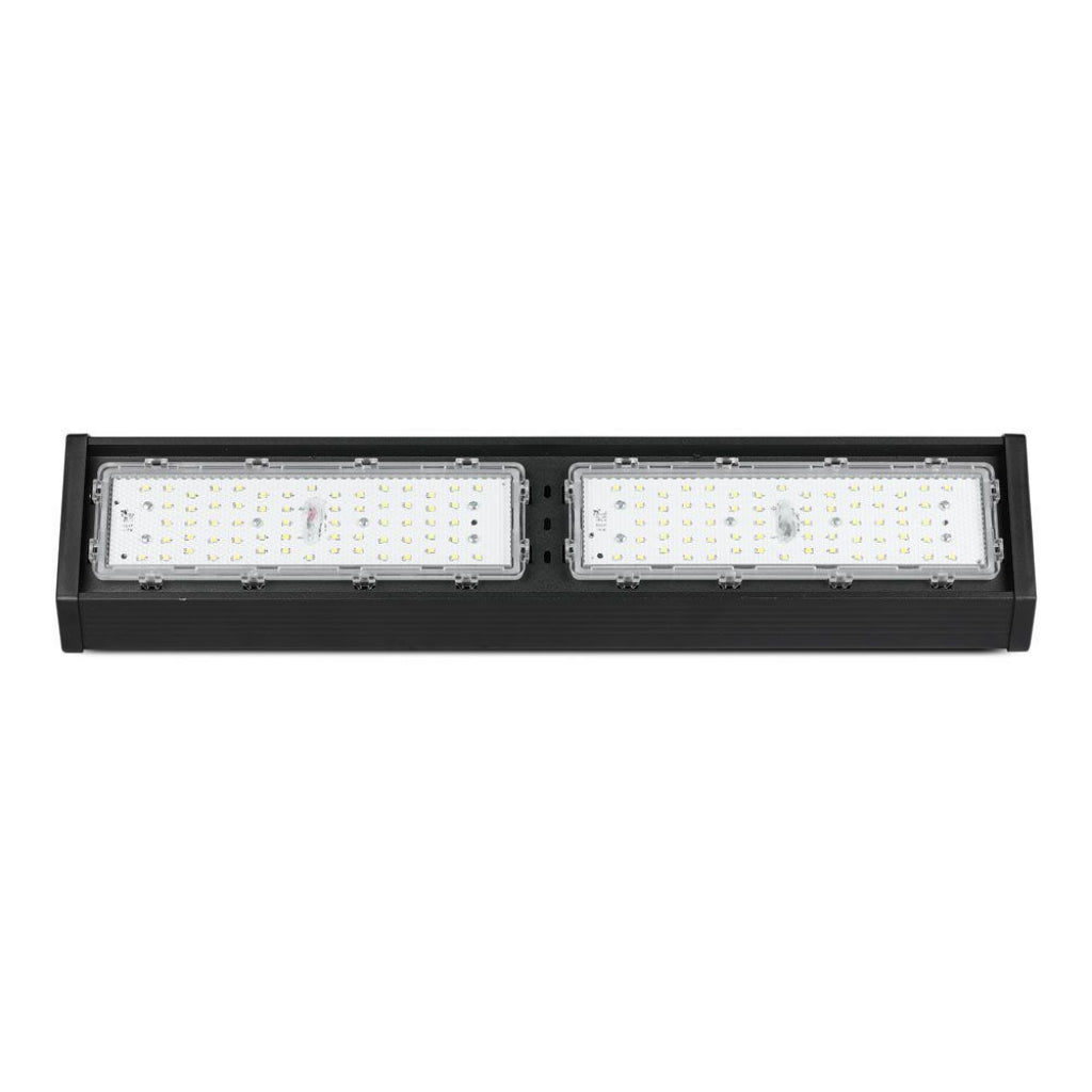 V-TAC PRO Campana Industriale LED Lineare Chip Samsung 100W Colore Nero 4000K IP54