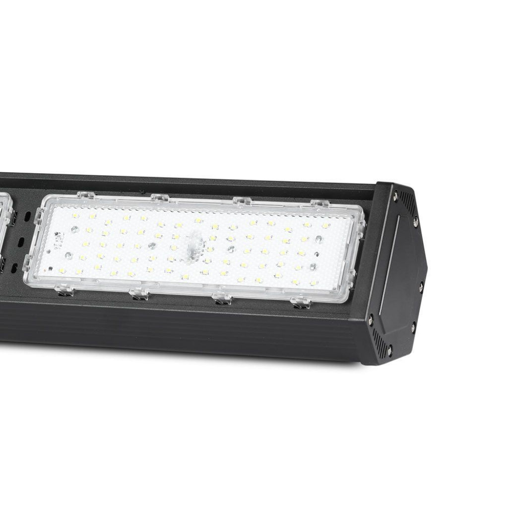 V-TAC PRO Campana Industriale LED Lineare Chip Samsung 100W Colore Nero 4000K IP54