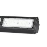V-TAC PRO Campana Industriale LED Lineare Chip Samsung 100W Colore Nero 4000K IP54