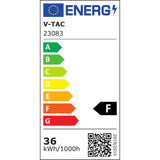 V-TAC Plafoniera LED Impermeabile 36W Collegabile L-Series 120cm 4000K IP65