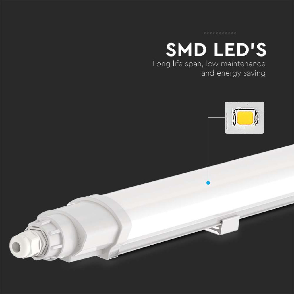 V-TAC Plafoniera LED Impermeabile 36W Collegabile L-Series 120cm 4000K IP65